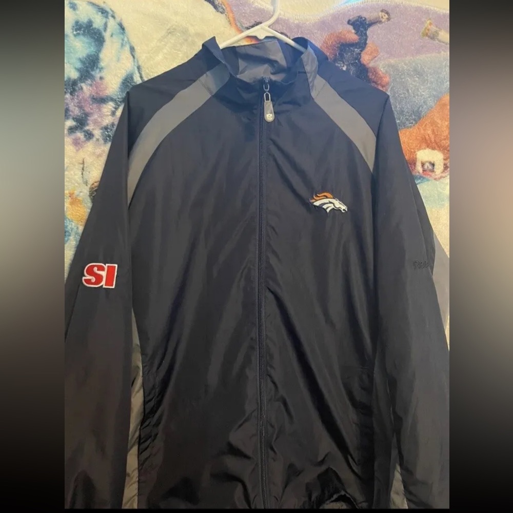 DENVER BRONCOS WINDBREAKER JACKET NEW SI EDITION SIZE XL POCKETS